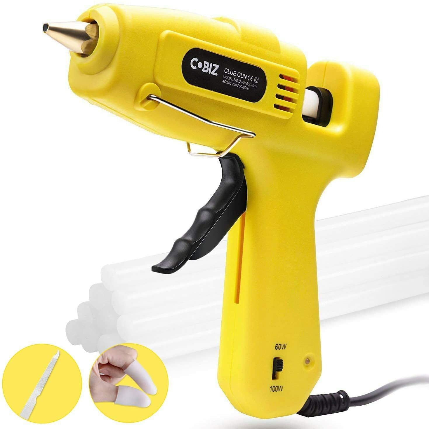 Hot Glue Gun High Temp-Full Size 60/100W Dual Power Heavy Duty Melt Glue gun