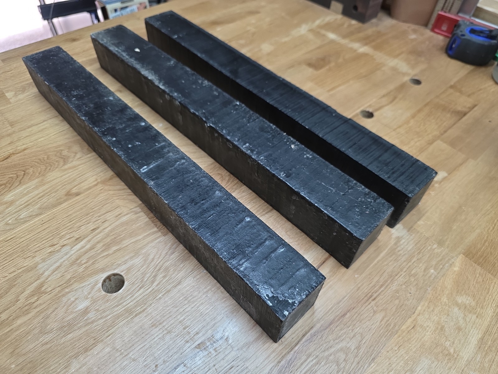 Gaboon Ebony 2″x2″x18″ Turning Blanks All Black (See Description) Price Is For 1
