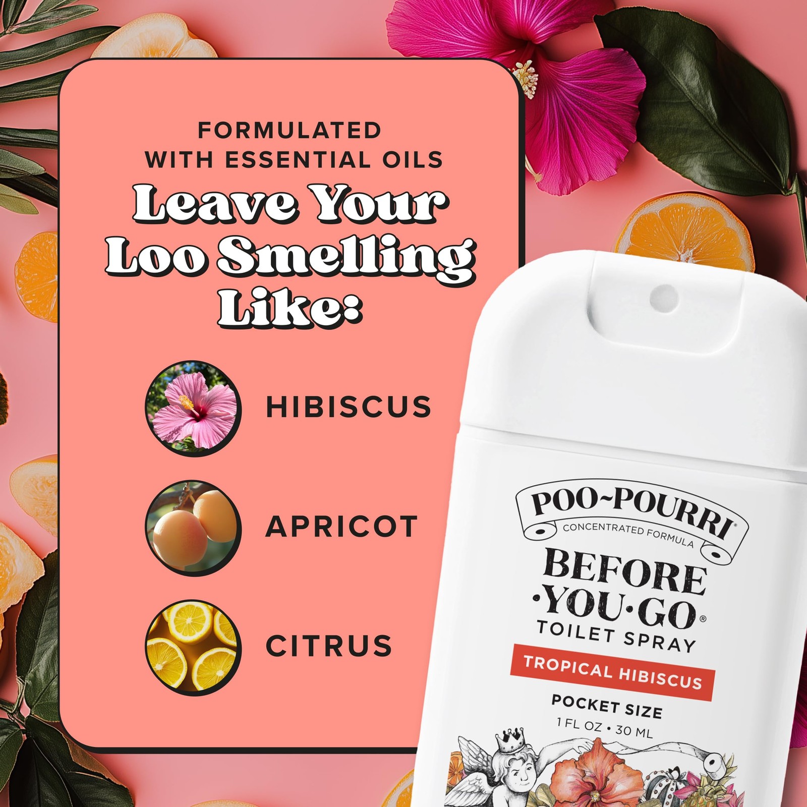Poo-Pourri Before-You-Go Pocket Toilet Spray, 1 Fl Oz (Pack of 3), Multicolor