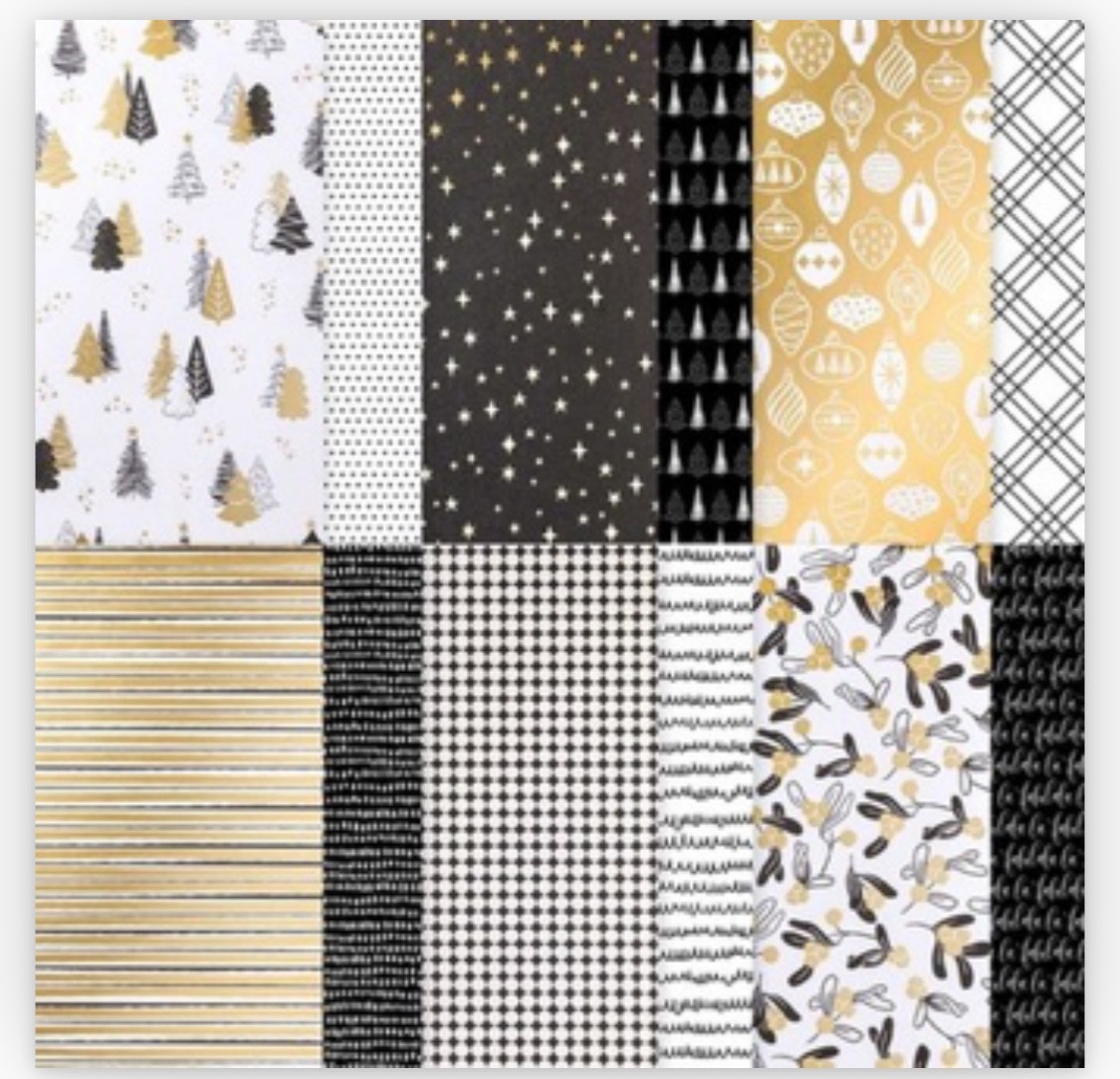MODERN CHRISTMAD 12″ x 12″ Designer Paper Pack NEW Stampin’ UP!