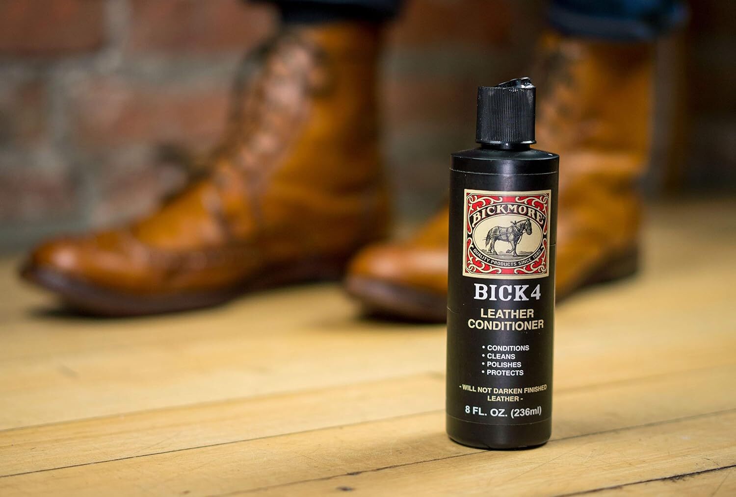 Bick 4 Leather Conditioner and Leather Cleaner 8 Oz – Will Not Darken Leather