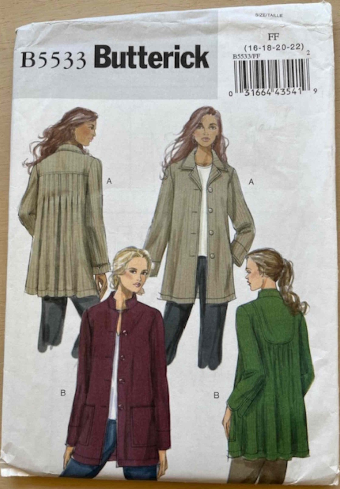 Butterick 3771-6014 Sewing Patterns 4 Designer patterns-see Description