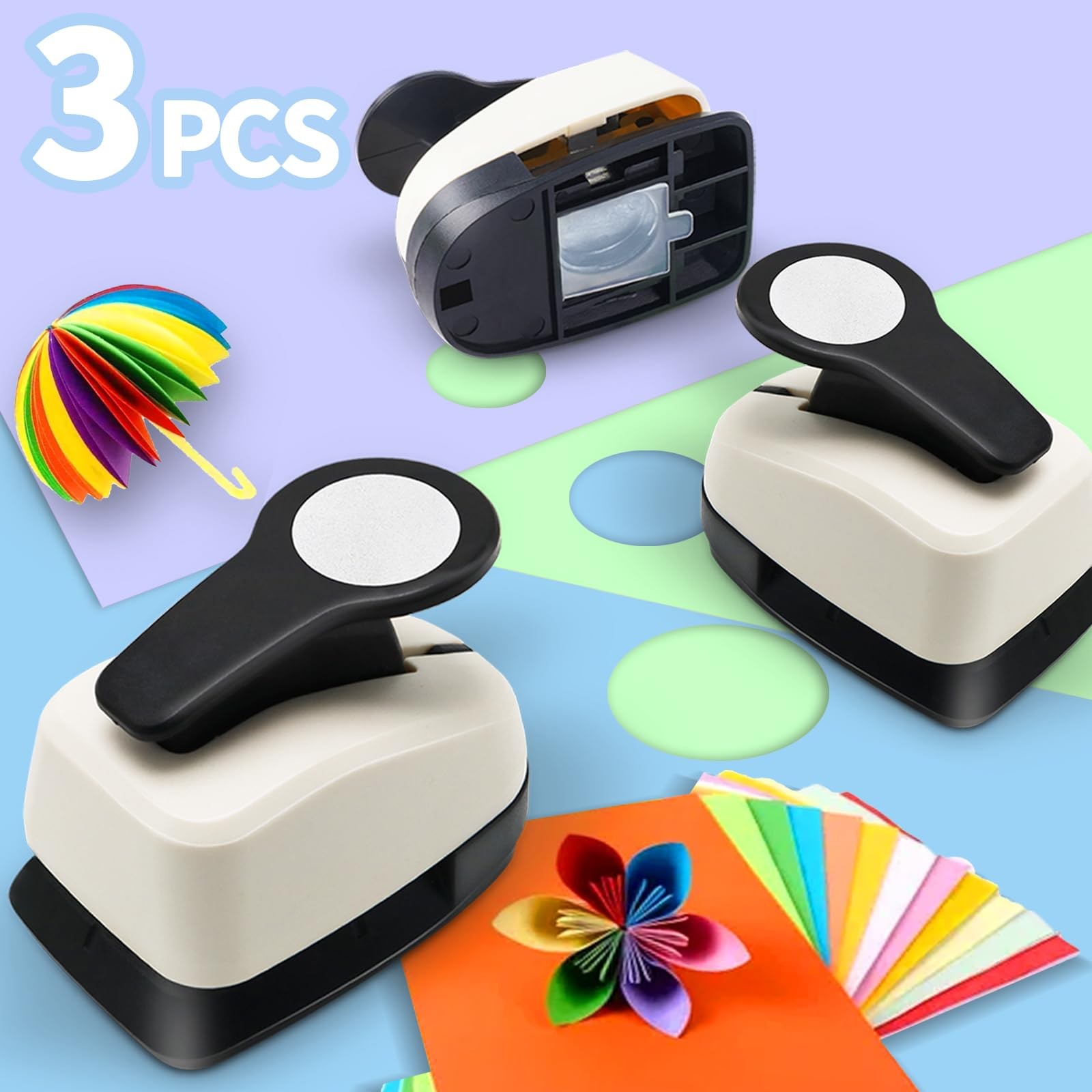 Circle Punch Circle Hole Punch Paper Hole Puncher 3 PCS CirclePunch Set 1 inc
