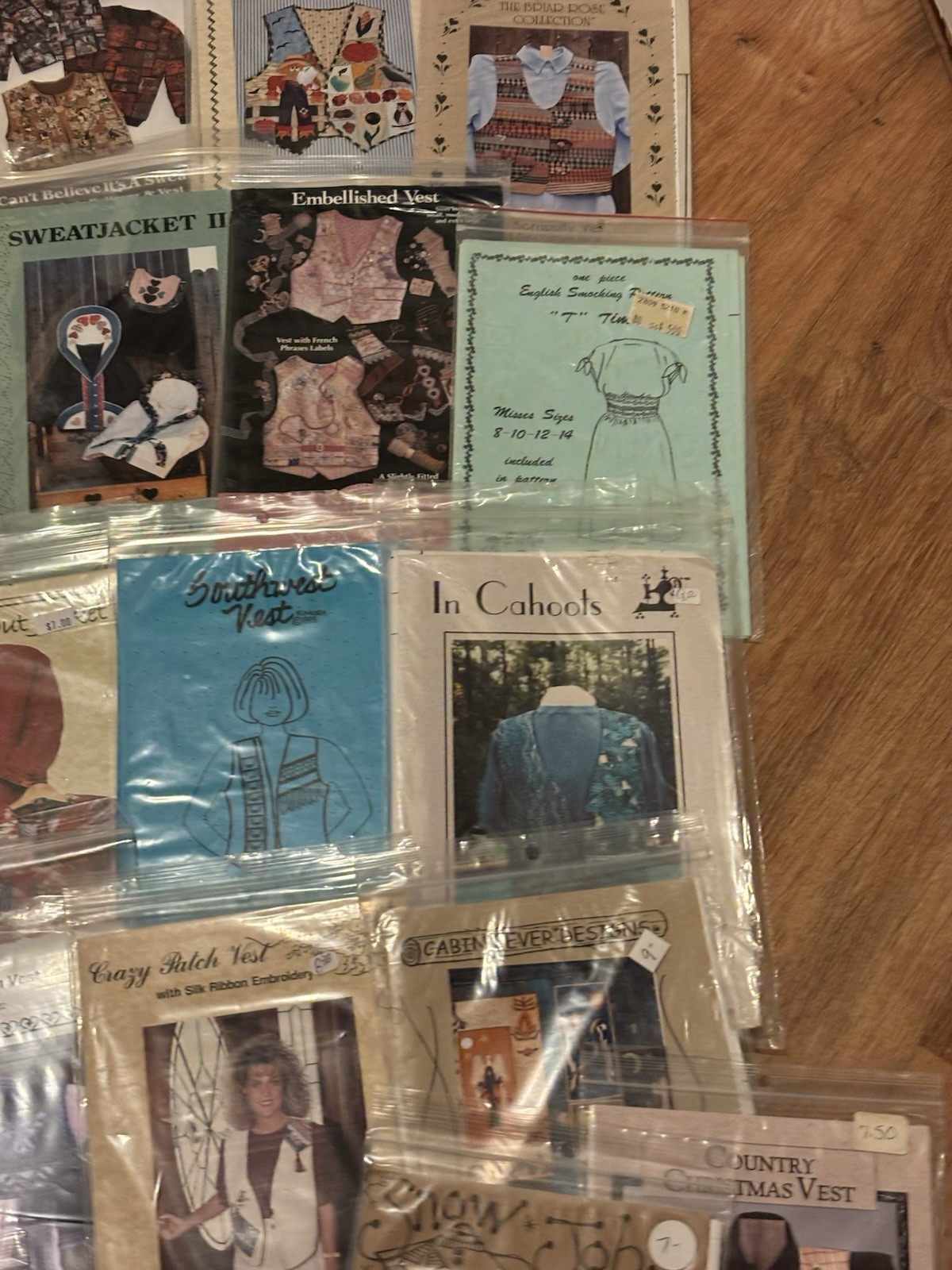 Wholesale Lot X 36 Patterns All Sizes Vests Clothing Country Homespun Cottage (2