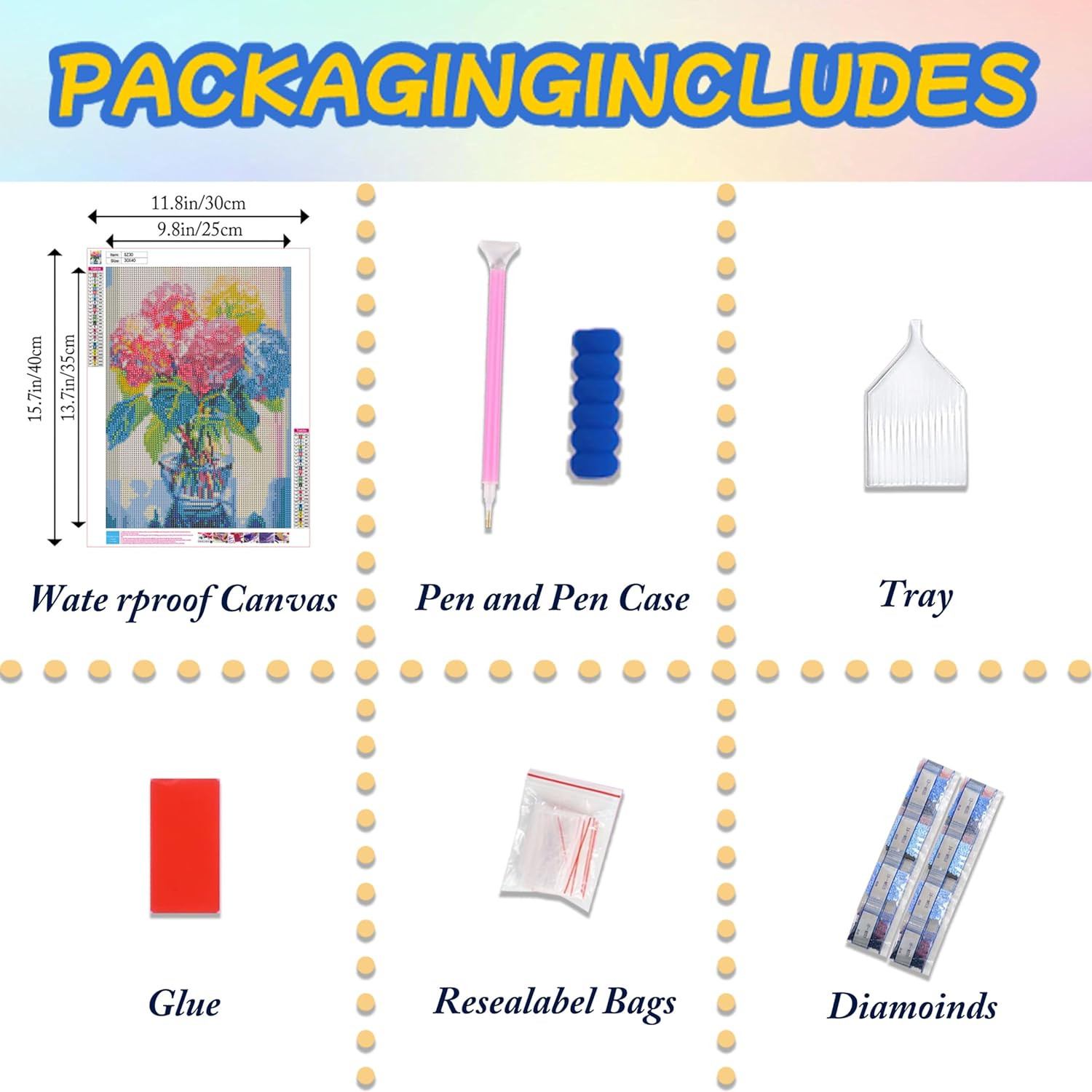Hydrangea Diamond Painting Kits for Adults-Flowers Diamond Art Kits for Adults,5
