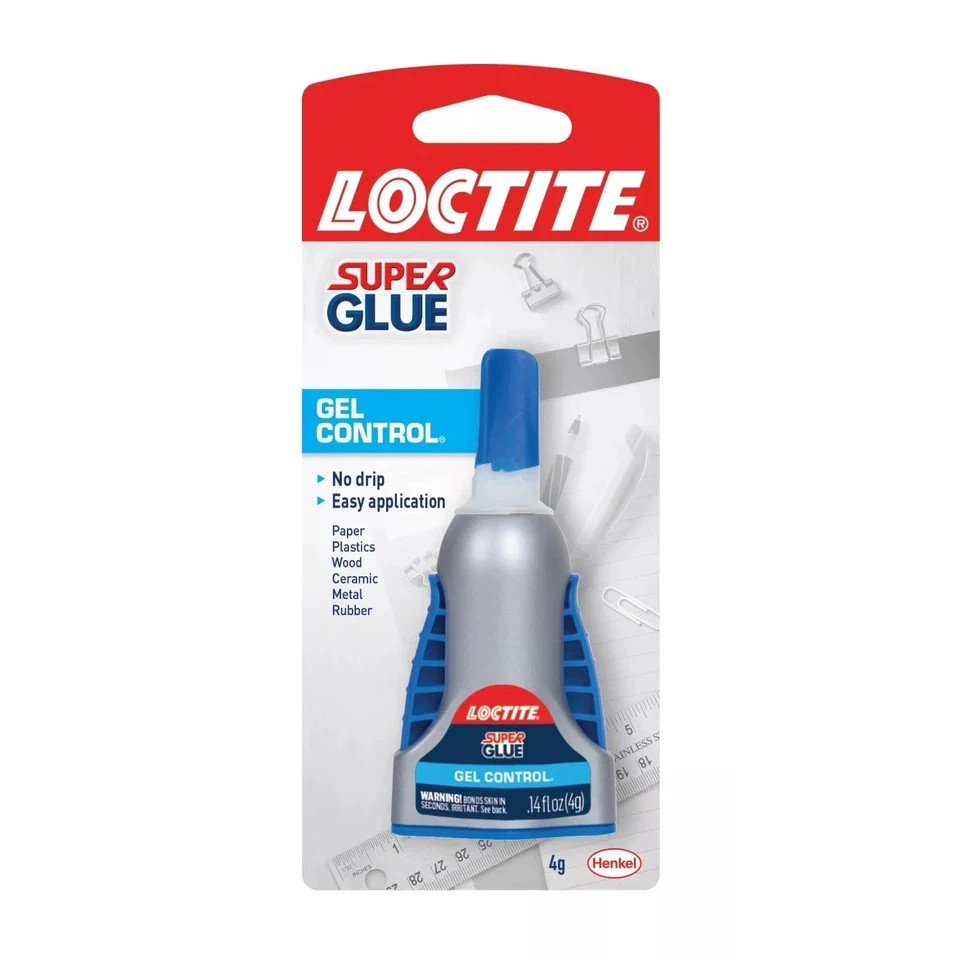 Loctite Super Glue Ultra Gel Control, 0.14 Fl Oz, 1, Bottle 2 pack