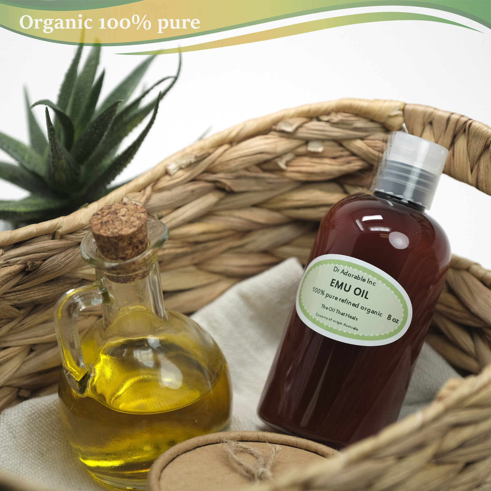 AUSTRALIAN EMU OIL 100%PURE EMU OIL FRESH BY DR.ADORABLE 8 OZ FREE SHIPPING