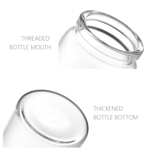 Glass Bottles with Cork,Pack Empty Clear Glass 2 Round BL-1030 100 ml/min