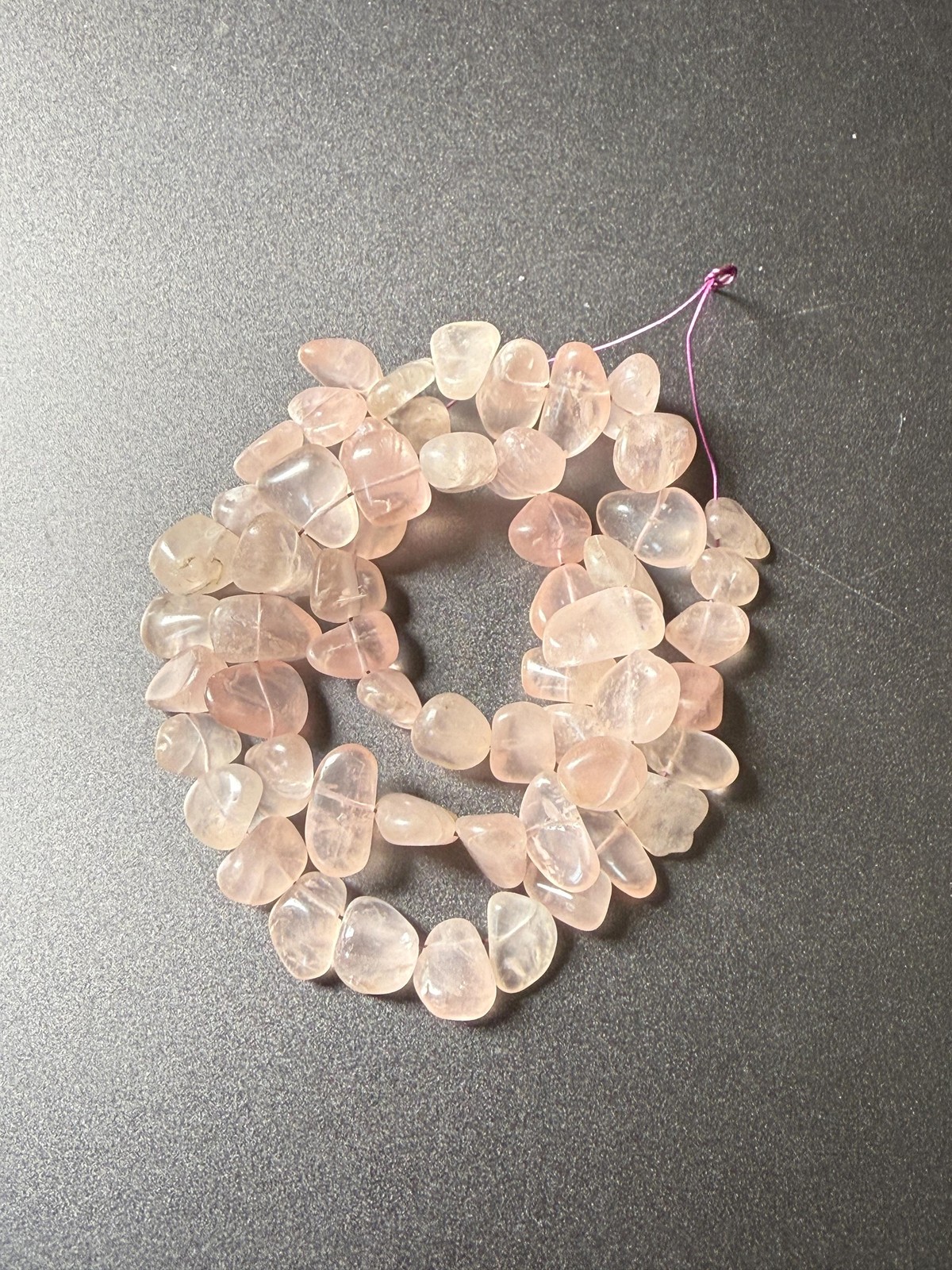 Rose Quartz Nugget Beads: Soft Pink Gemstone Strand, 16″