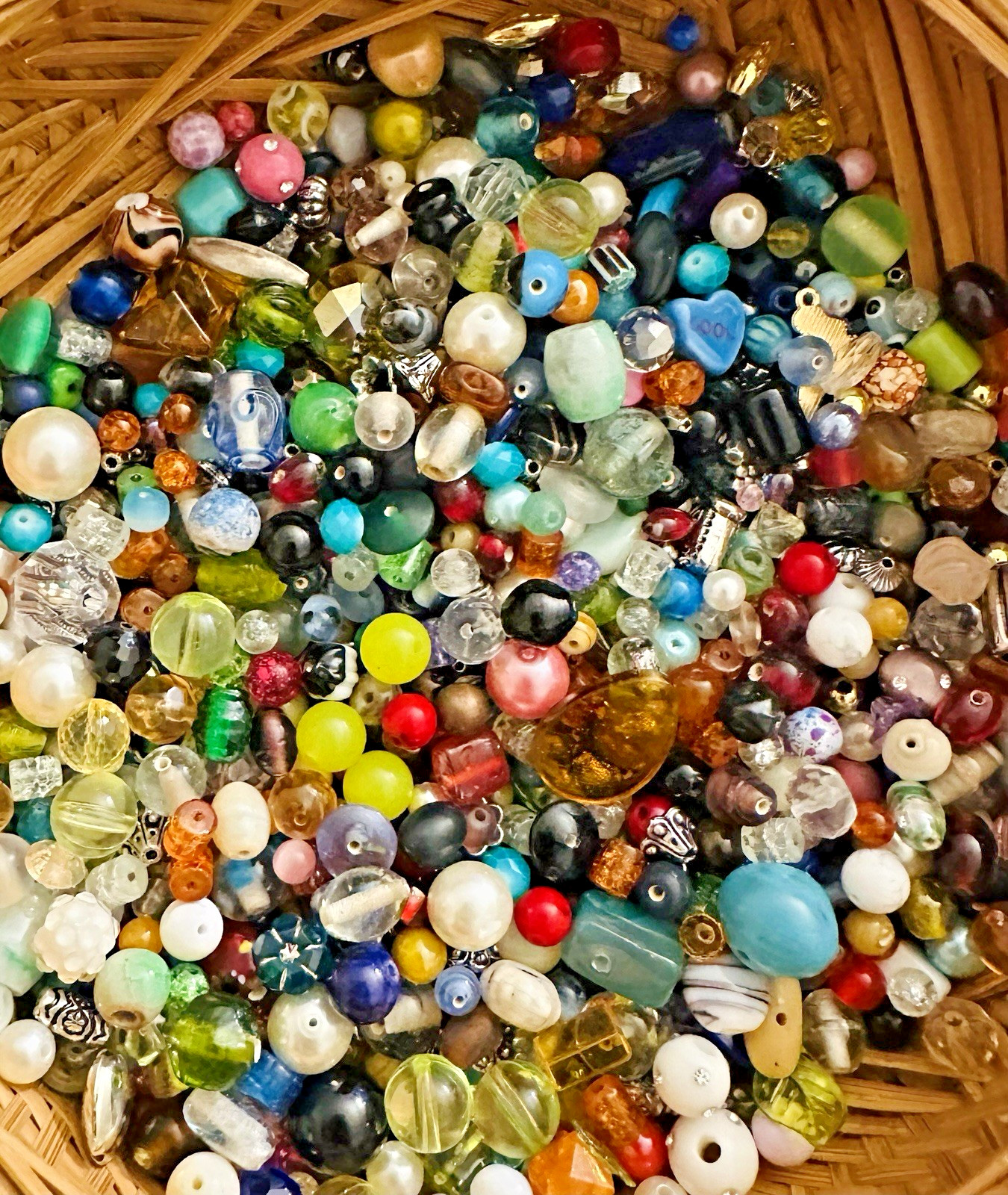 1 Pound Bead Soup Acrylic Glass Metal Charms Jewelry Making Supply Craft Lot #4A