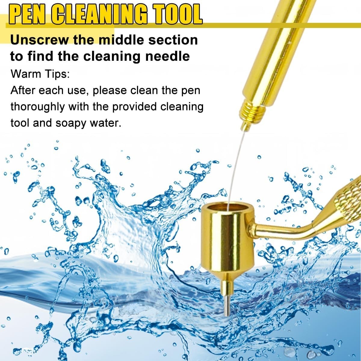 Fine Line Paint Pen Applicator Fluid Writer Tool for Automotive Touch-up Chip Re