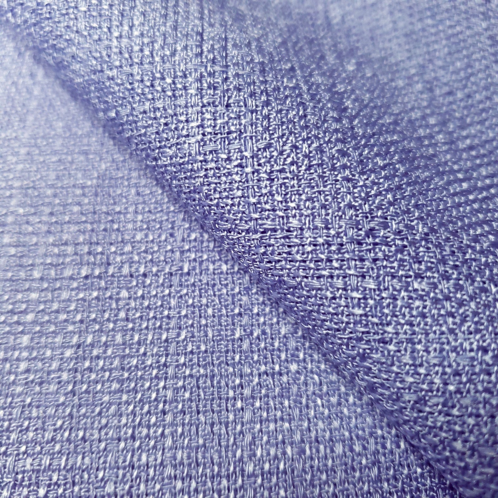 Cornflower Lilac Blue Poly Linen Fabric 58″ By The Yard Tablecloth Upholstery