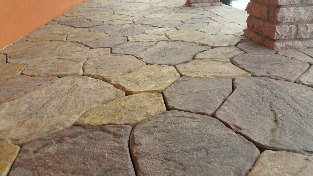 Concrete molds pavers casting concrete garden panths stone patio sold 6 pcs S34