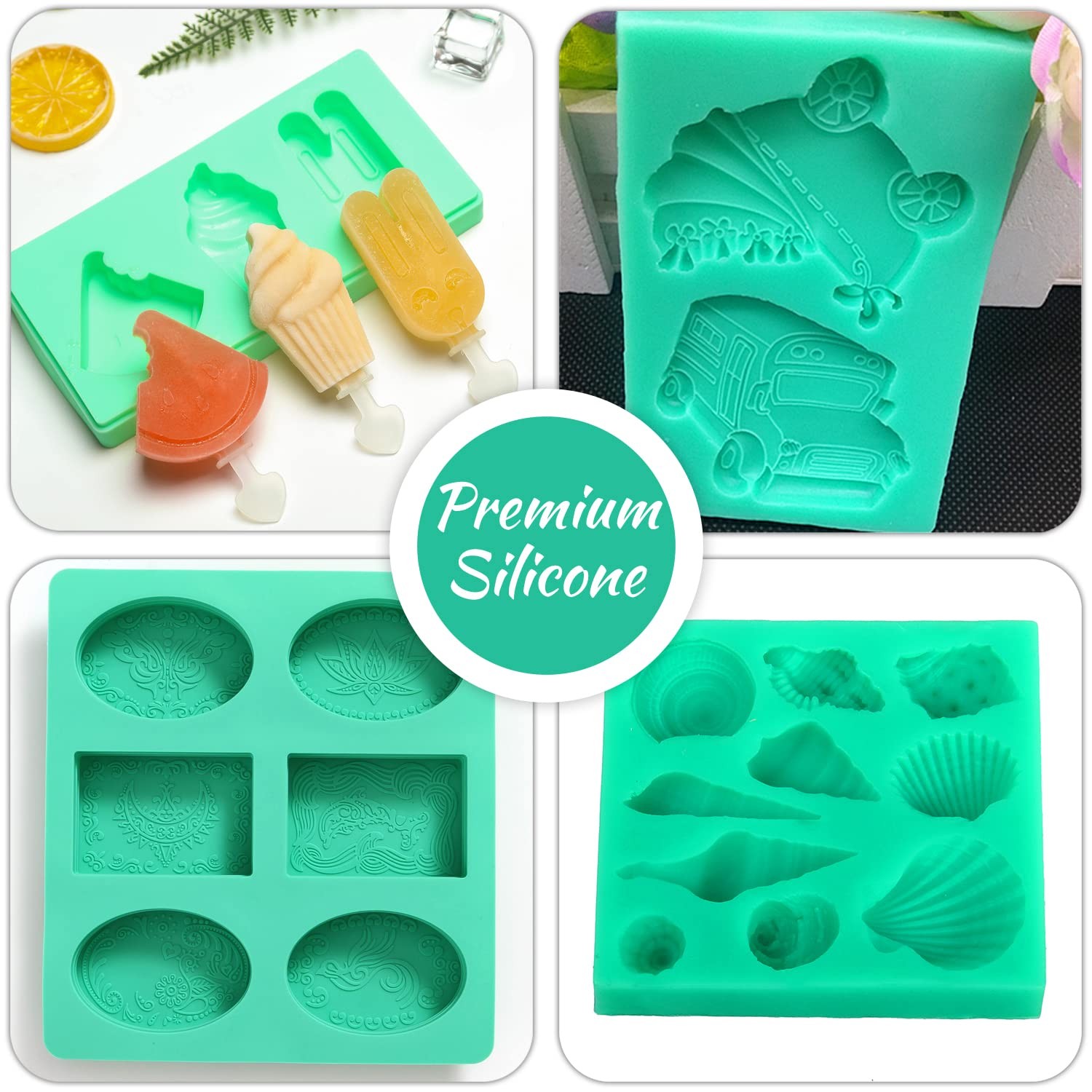 Decorrom Silicone Mold Making Kit – 2.2 Gallon Liquid Silicone Rubber 15A