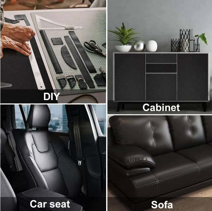 Leather Repair Kit Self-Adhesive Patch Stick on Sofa Clothing Car Seat Couch US