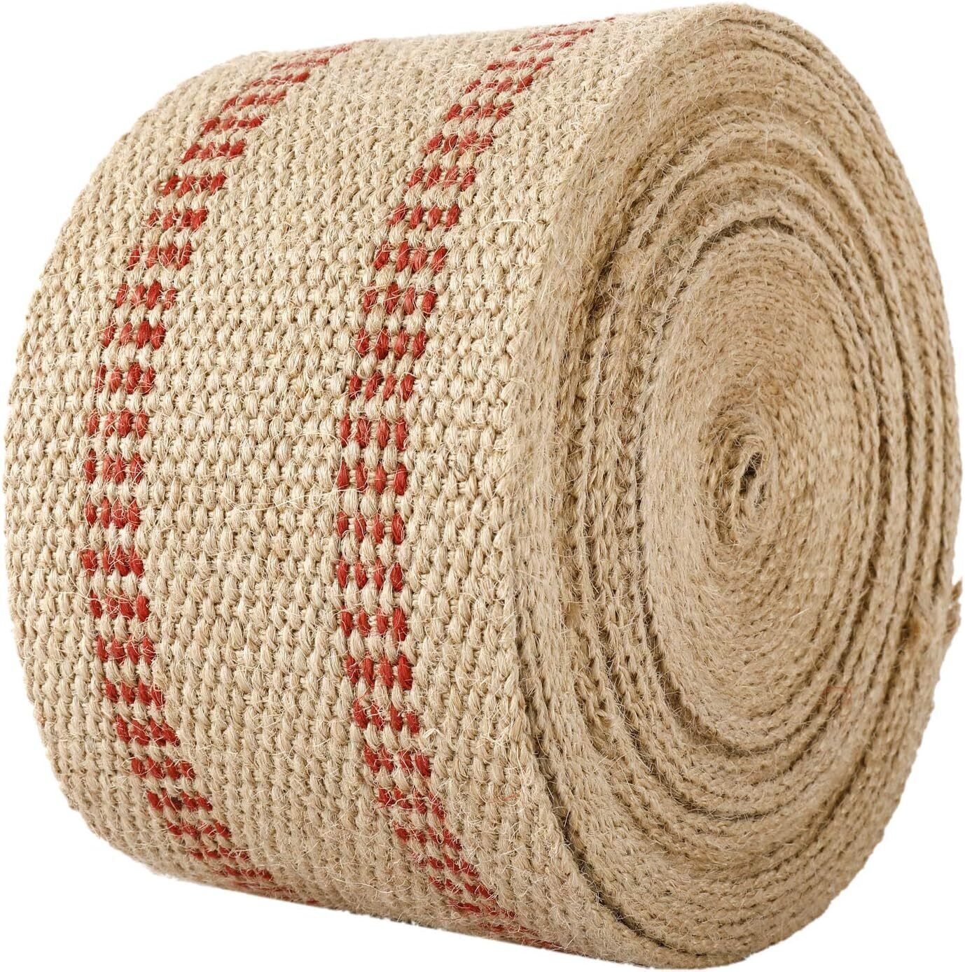 Craft Jute Webbing Tape 3.5″ x 10 Yd Heavy Duty for Chair Repair Upholstery