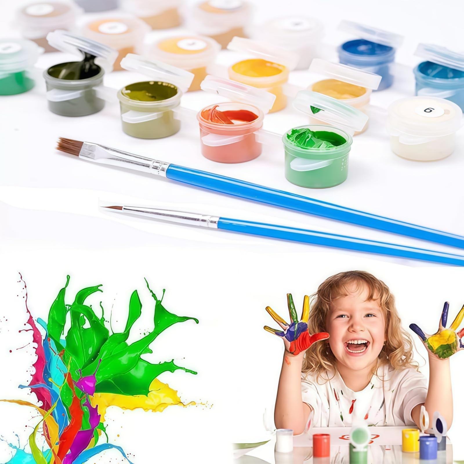 Paint by Numbers Kit for Adults Beginner,Flower Oil Painting Kit Adult Paint by