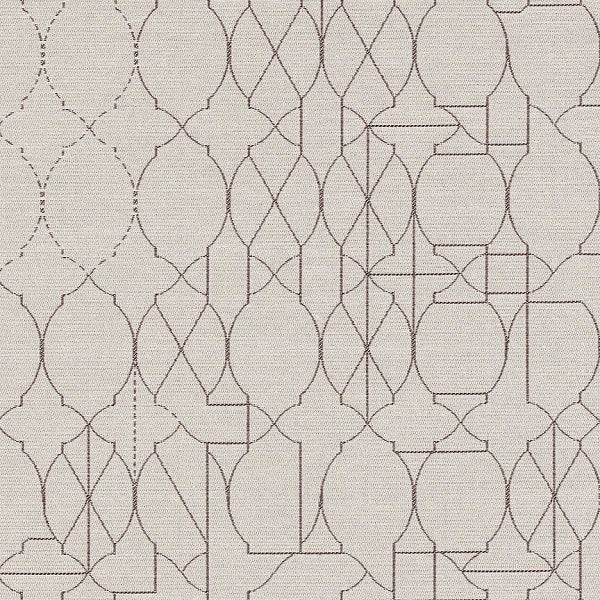 Maharam Vestige Plan Abstract Geometric Ogee White Upholstery Fabric