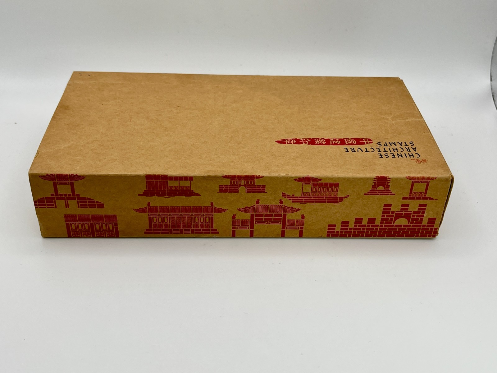 X JOY DESIGN Chinese Architecture Ink Stamps Wood Rubber Stamp Set Box Complete
