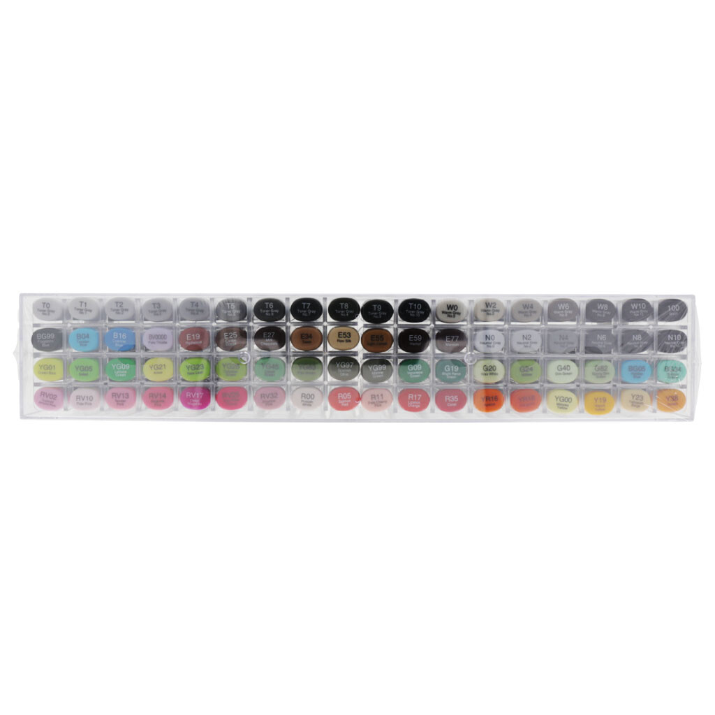 Copic Sketch Marker 72 Color Set Premium Artist Markers A, B, C, D, E Type