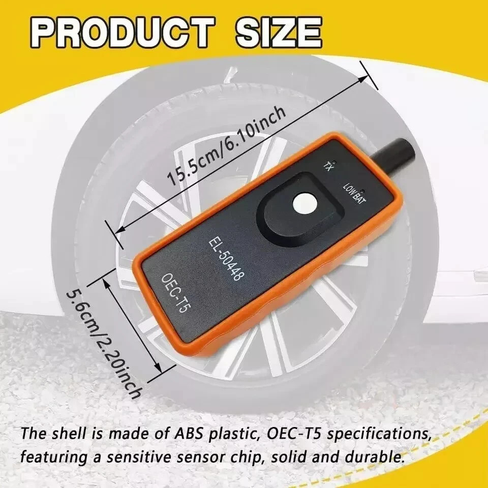 TPMS Relearn Tool, Automotive Tire Pressure Monitor Sensor Activation Reset Tool