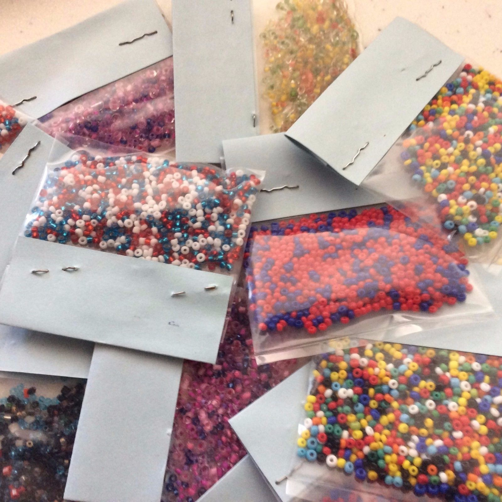 Small Seed Beads – 24 Packages Asst Colors