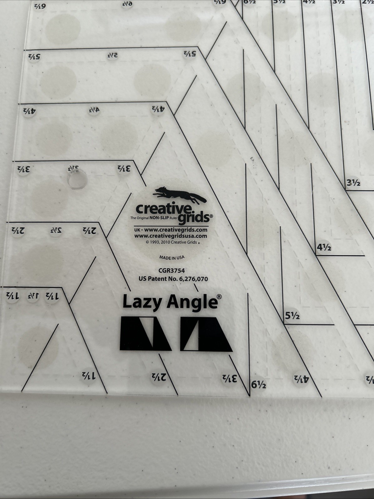 Creative Grids Quilt Ruler Lot 9 pcs Non-Slip Acrylic Cutting Rulers Omnigrid