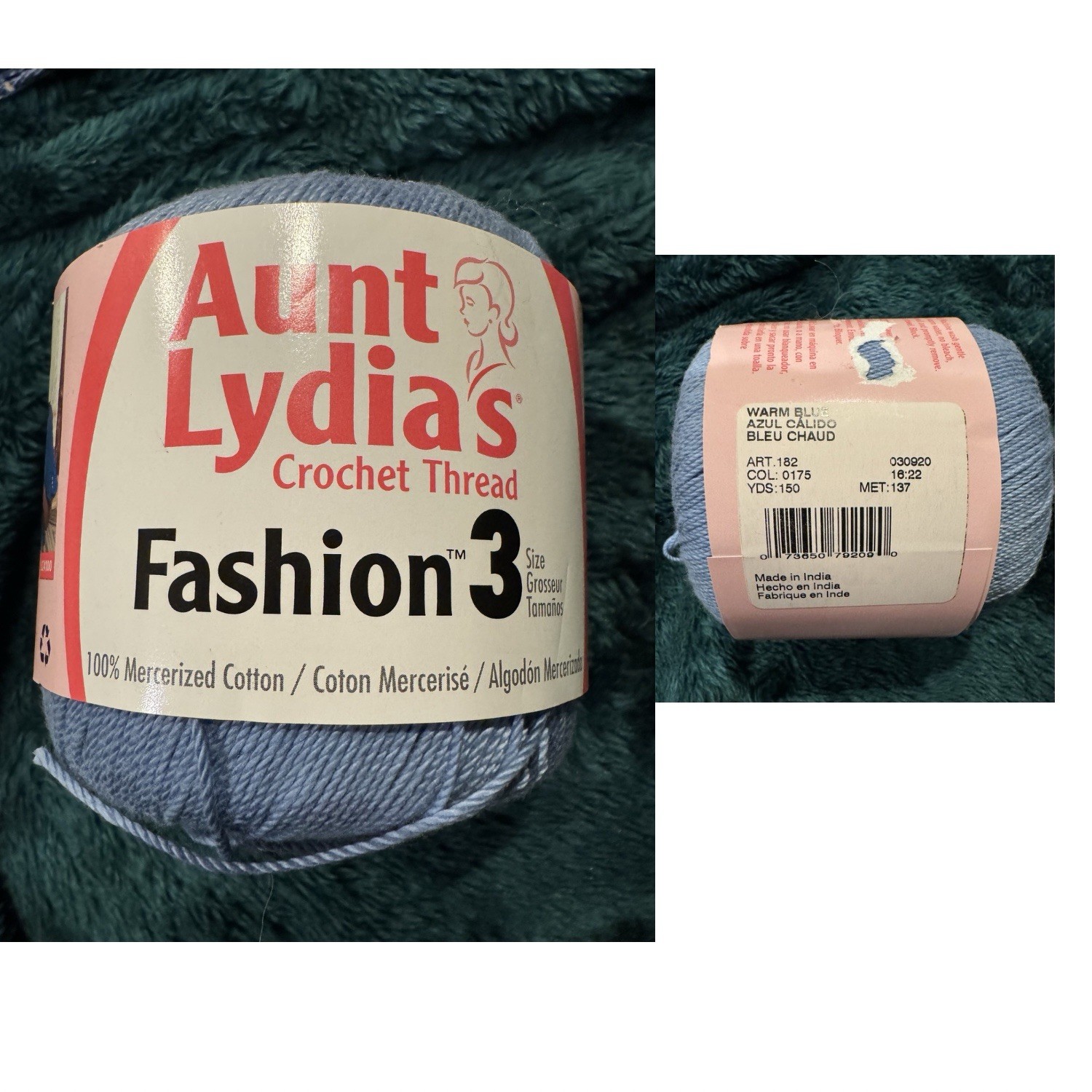 Vintage & Modern Yarn Lot Lily Cotton Peach Orlon Sayelle Aunt Lydia Sugar Cream