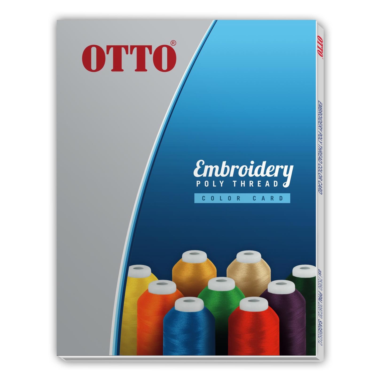 50 Pack Of OTTO Embroidery Poly Thread Color Card – 72-746