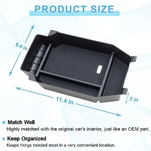 Center Console Organizer for 2023-2025 2026 Honda 2023-2026 Accord Black
