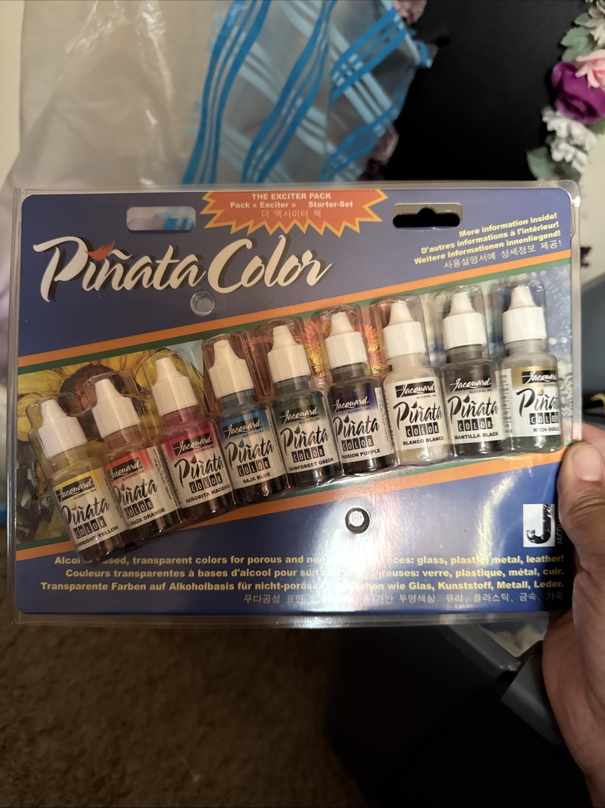 Jacquard Pinata Color THE EXCITER PACK (9) 1/2 fl. oz. Alcohol Inks ~ #JAC9916