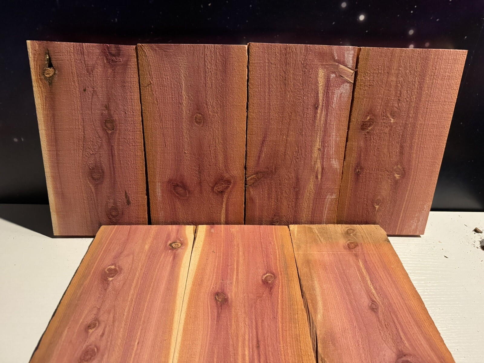 Exotic Aromatic Eastern Red Cedar Craft Boards, 1” Thick X 5” Wide X 10”. Long