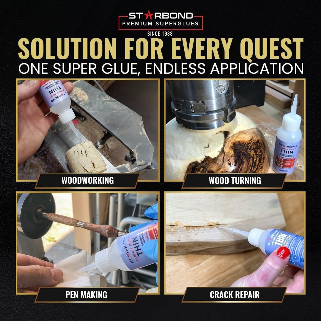 Starbond 4 oz. Super Fast Thin – Super Glue (Premium Cyanoacrylate CA Glue)