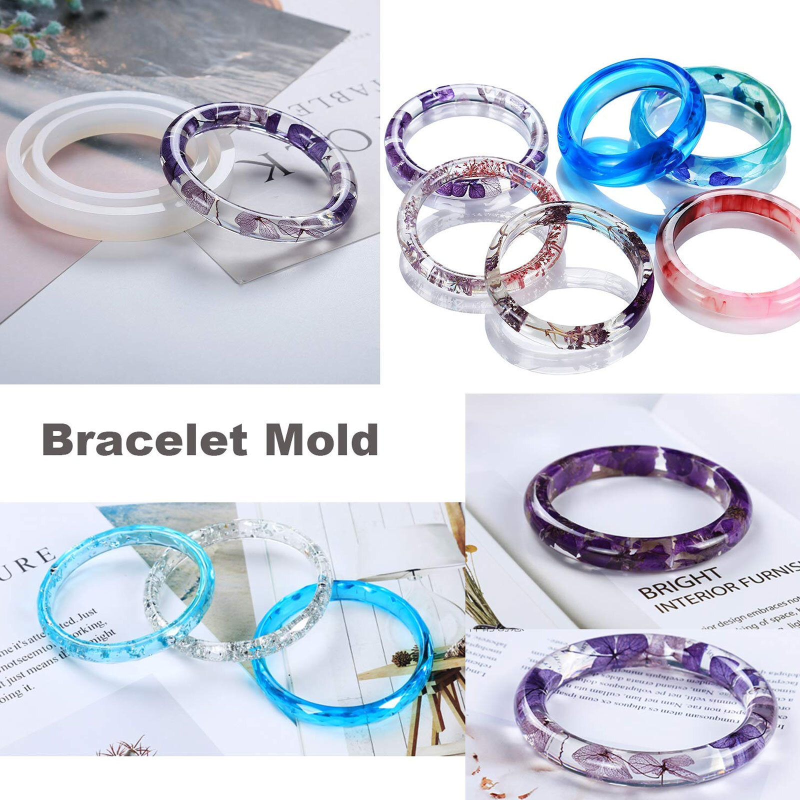 229pcs Resin Casting Silicone Molds Epoxy Spoon Kit Jewelry Making Pendant Craft