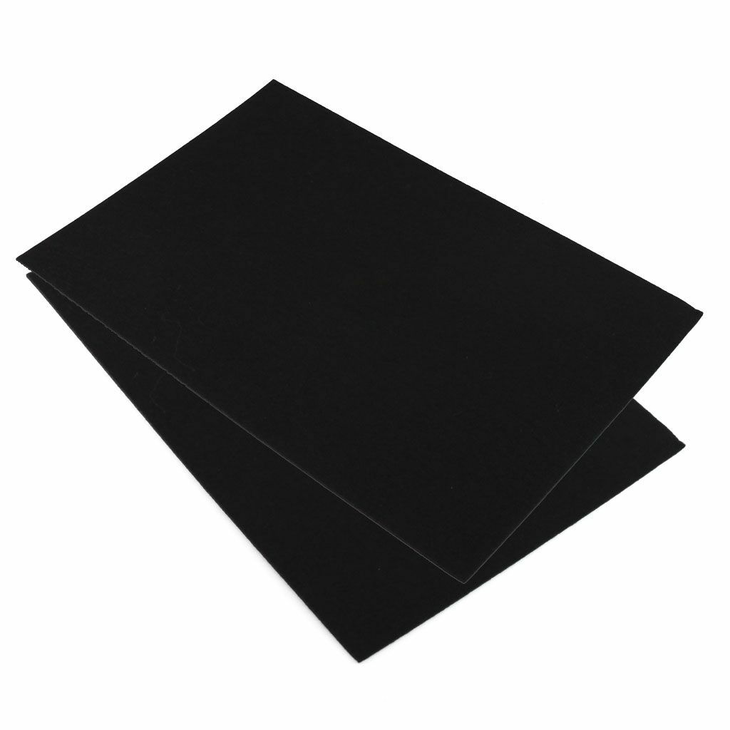 1-6PCS Black Back Felt Sheets Fabric Sticky Self-Adhesive Water Resistant Craft