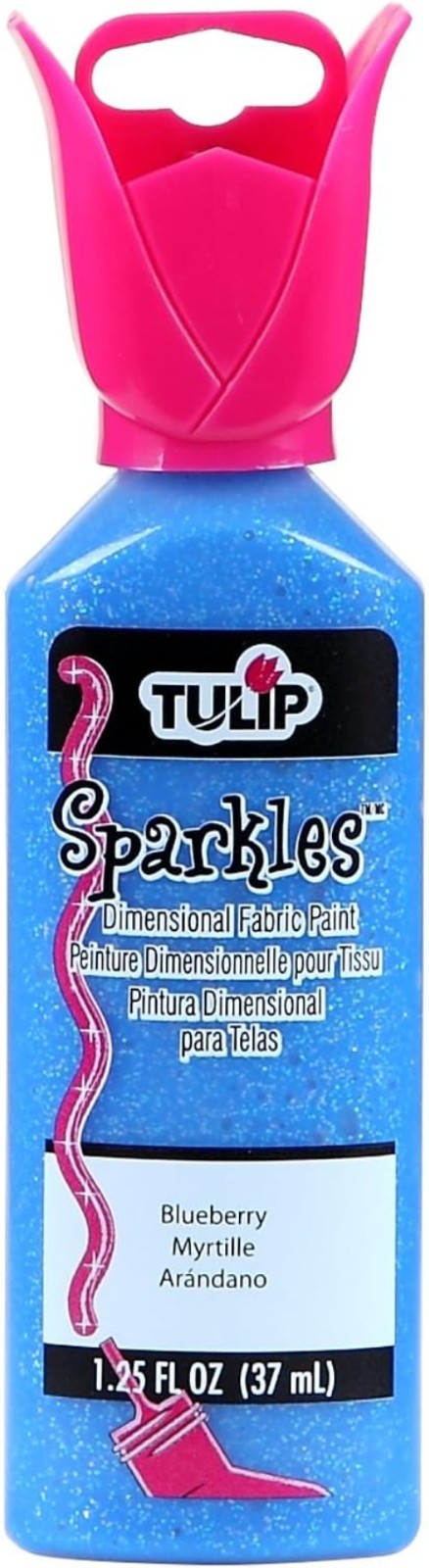 Dimensional Gel Paint 1.25oz Sparkle Blueberry – Washable Glitter for All Ages
