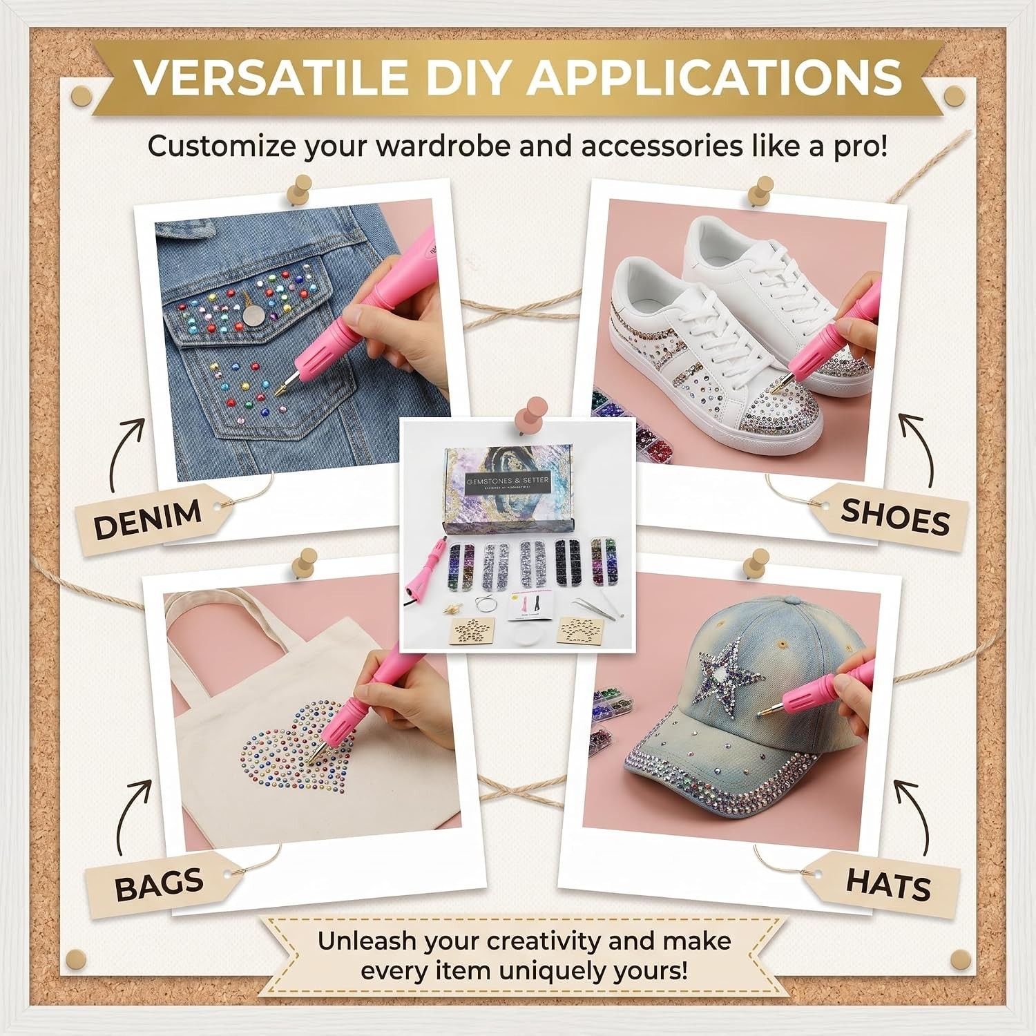 DIY Rhinestone Applicator Kit – 8500Pcs Hotfix