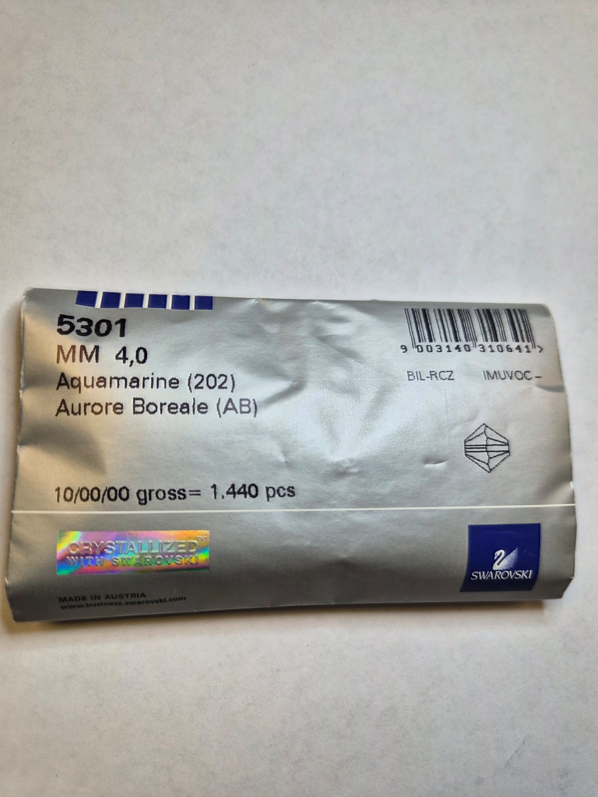 Swarovski 4mm Crystal Bicone 5301/5328 Beads – Select Color/Q’ty