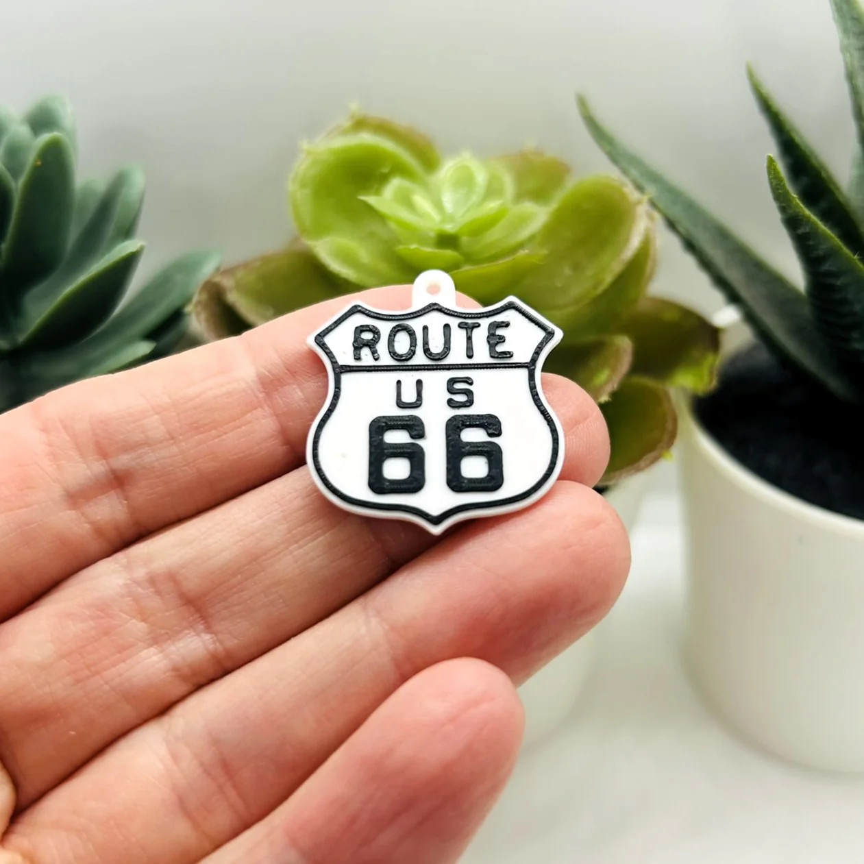 Route 66 Sign Charms, 25x28mm – US Seller