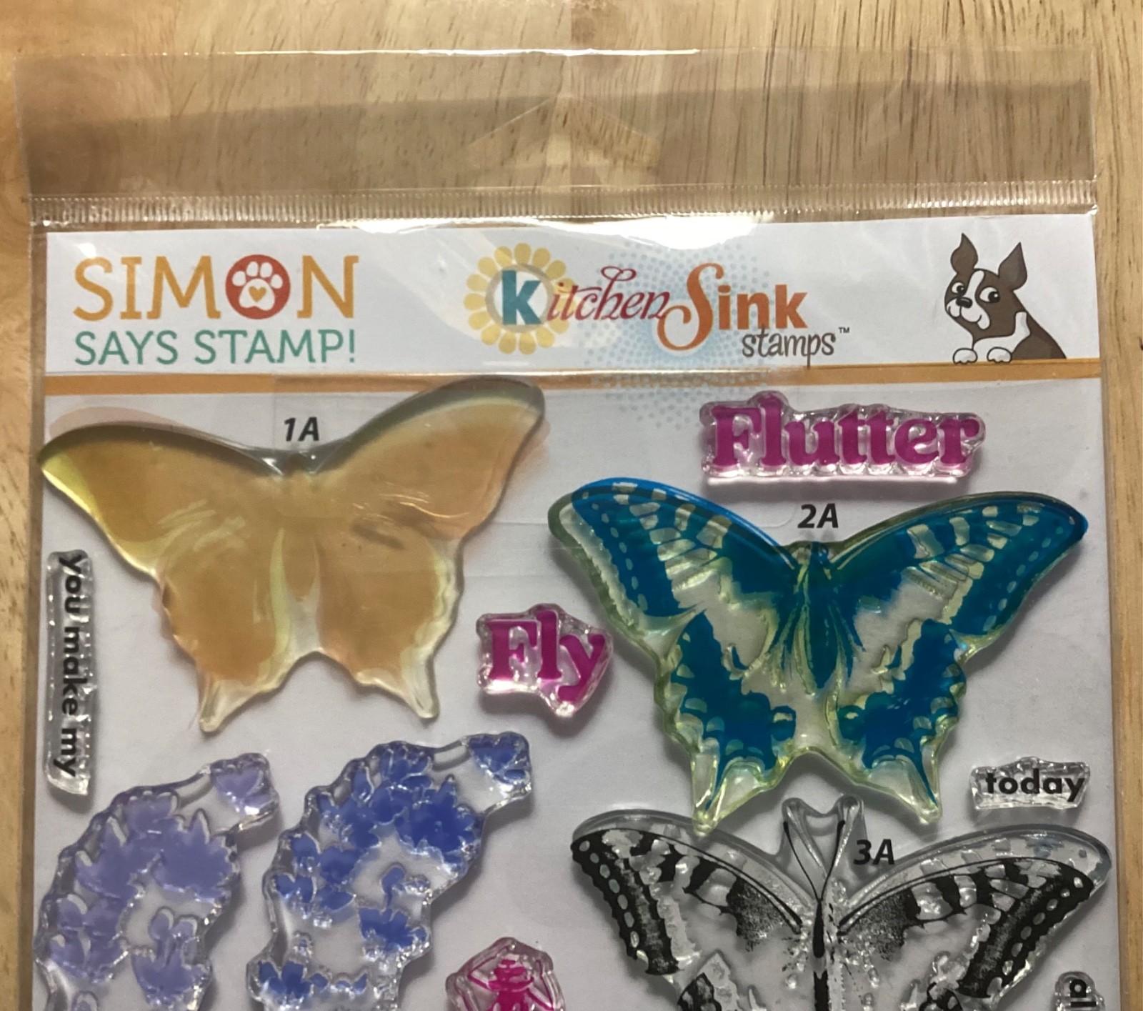 Kitchen Sink 6 x 8 Layered Stamps Set All Aflutter Butterfly Dragonfly 2023