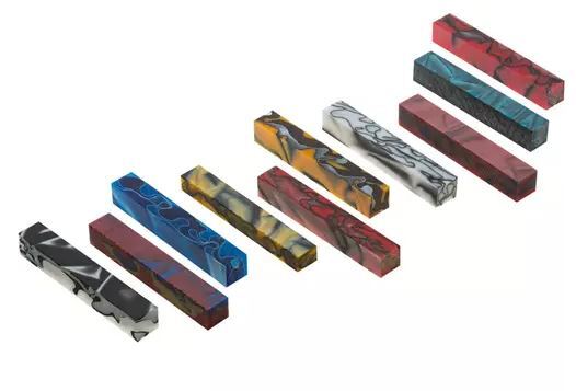 Acrylic Pen Blanks (10-Pack Mix) Assorted