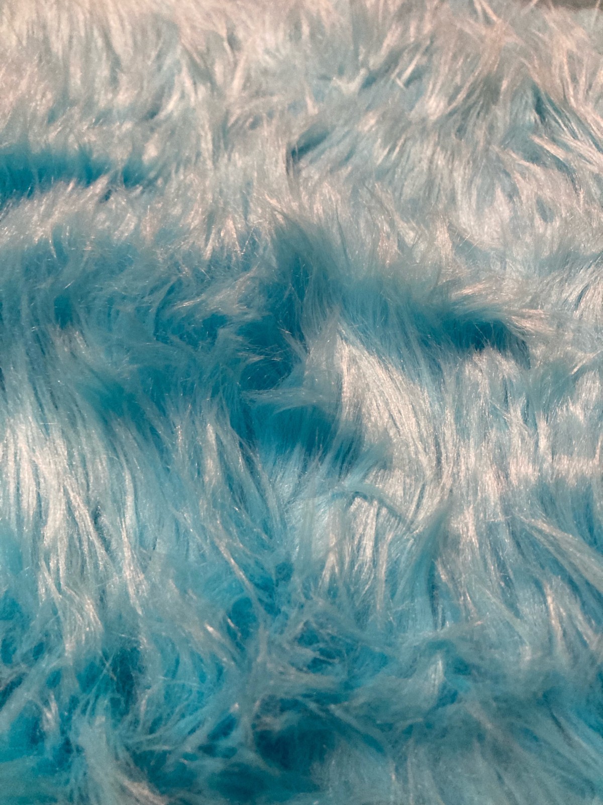 2024 Howl Fabric Luxury Shag Fursuit Faux Blue Raspberry Fur 2 Yards