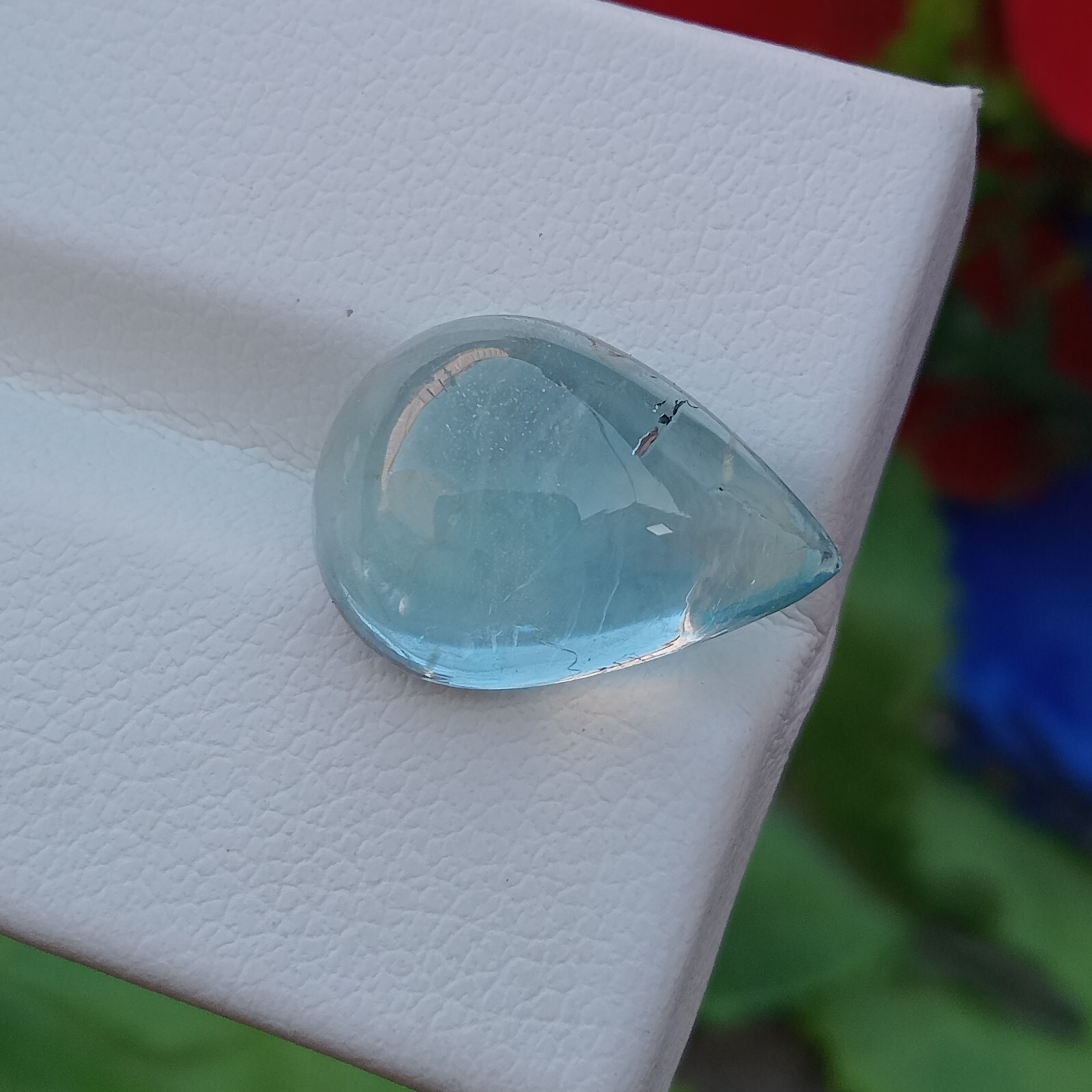 3.40ct Aquamarine Cabochon – 12x9mm Loose Gemstone for Jewelry Making