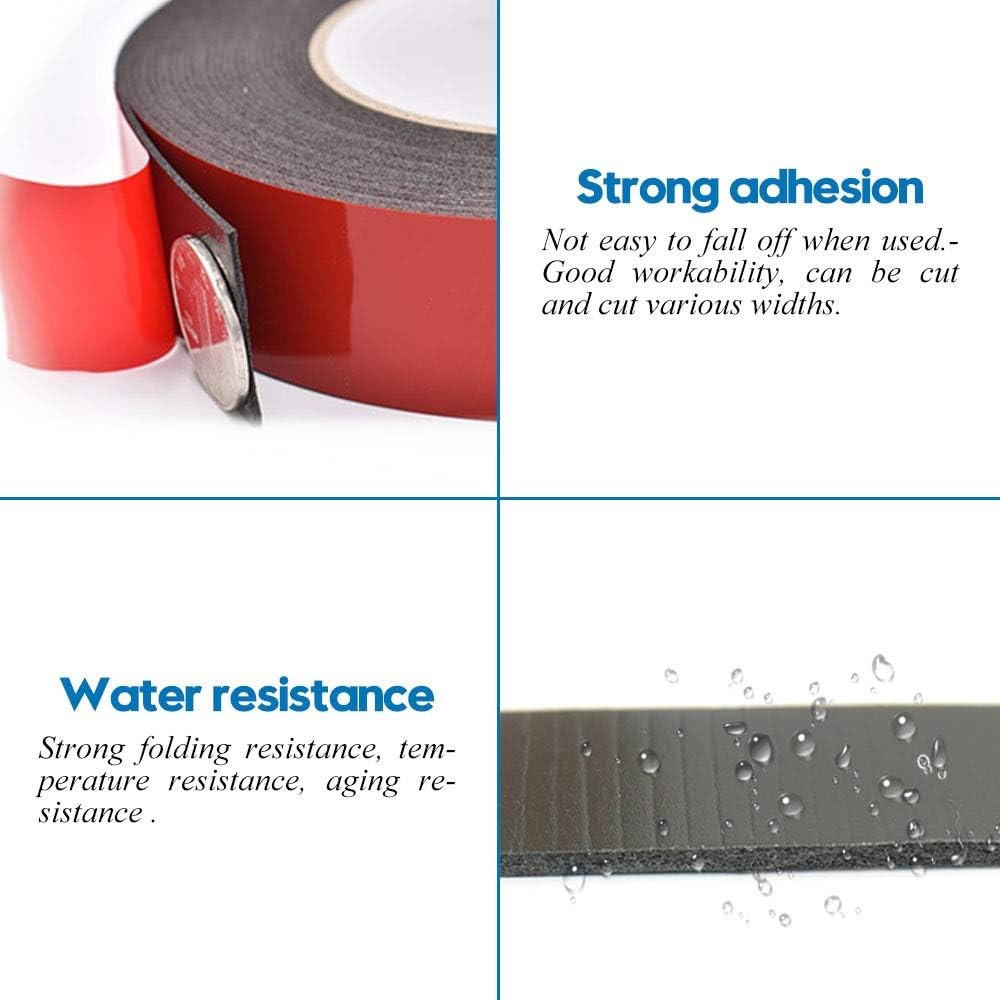Acrylic Foam Double Sided Tape Heavy Duty Tape For Signs/Sticker/Logo 66Ft