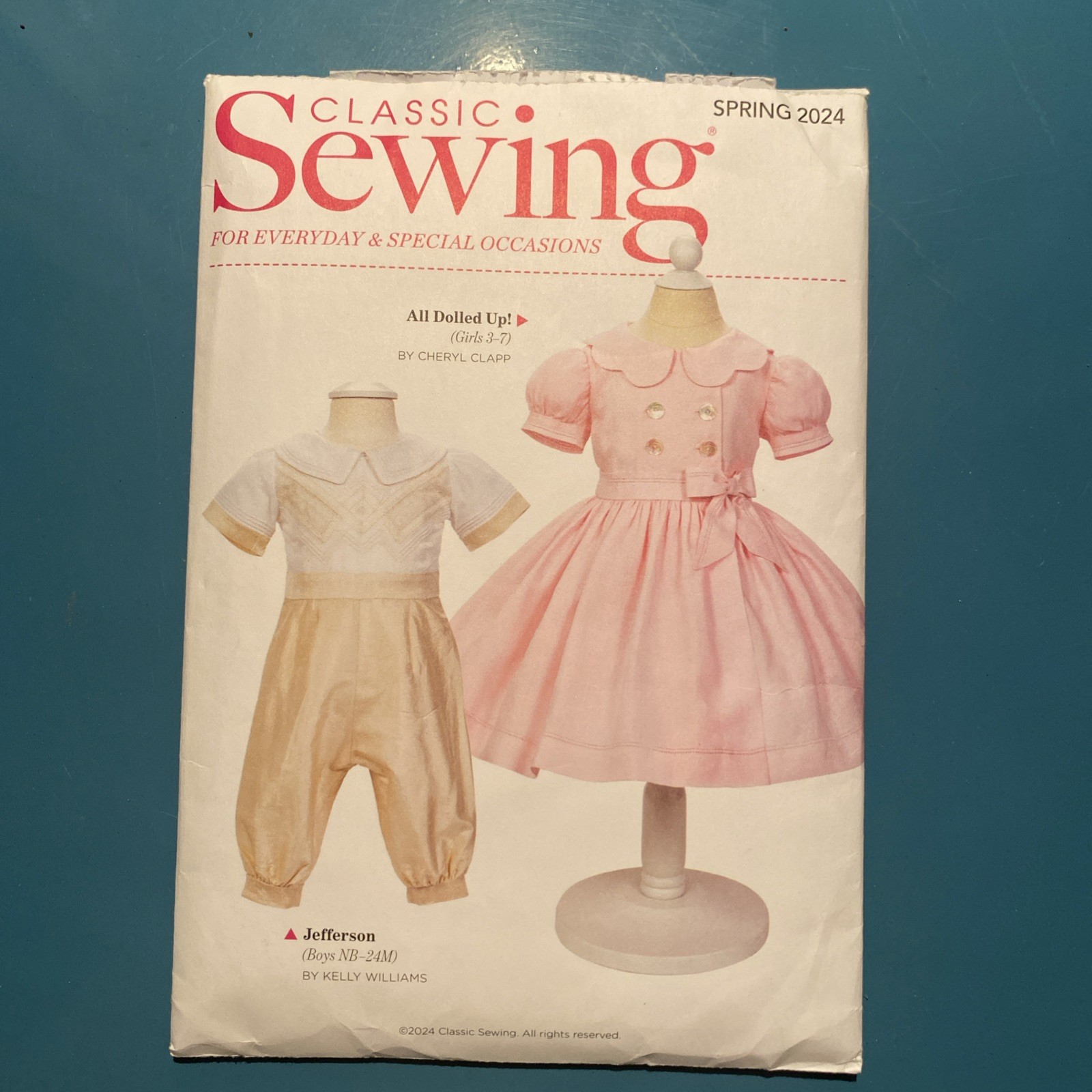 Classic Sewing Magazine Spring 2024 Pattern Insert Jefferson All Dolled Up Uncut