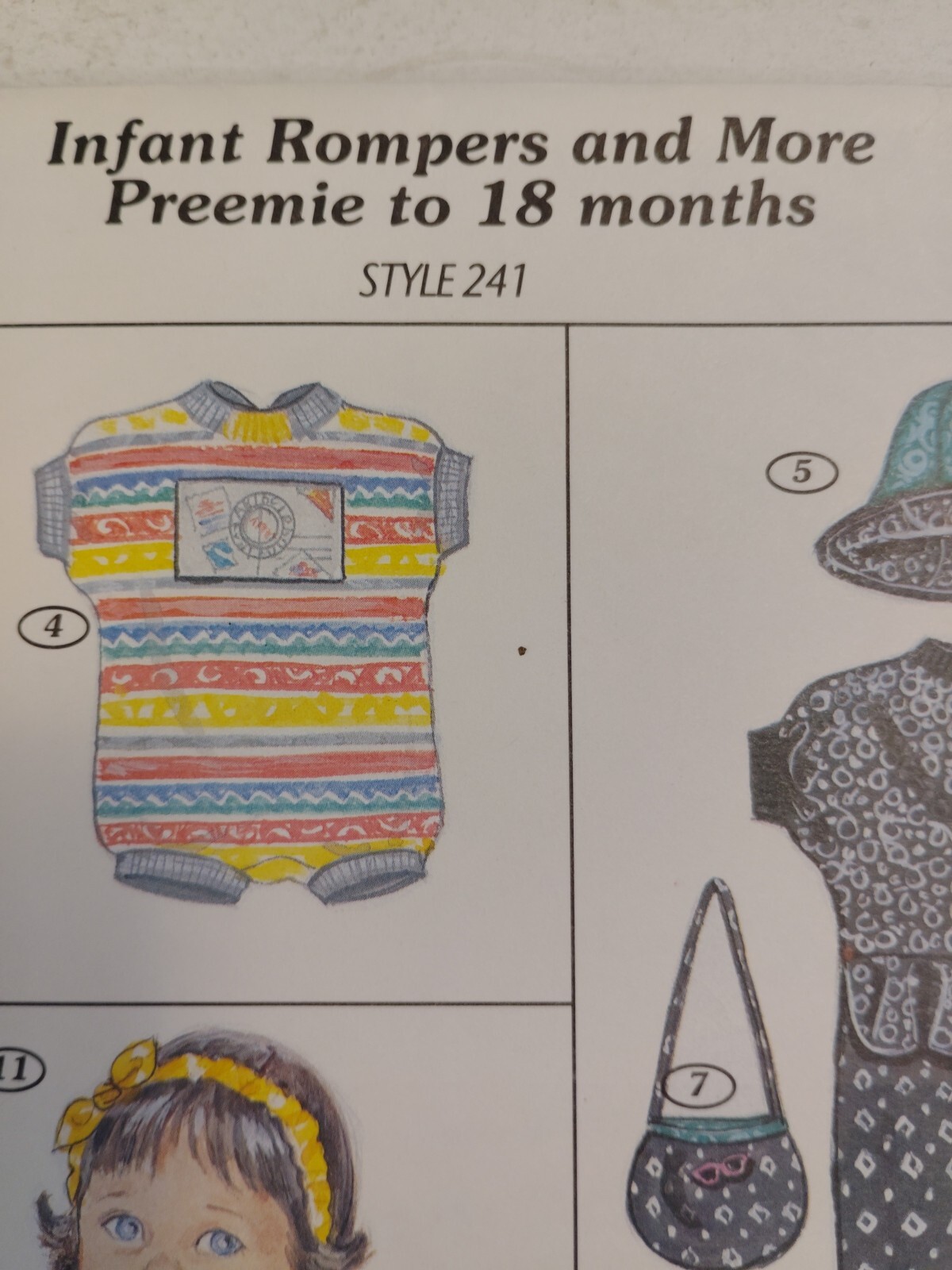 Romper Jumper Preemie – 18M NO JACKET Sunrise Designs 241 Sewing Pattern CUT