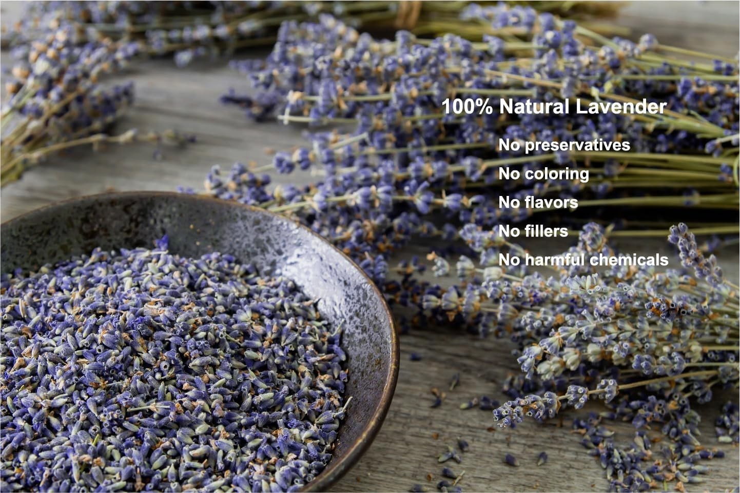 2 Pounds Lavender Buds Dried Flowers,100% Natural Dried Lavender Buds, Ultra …