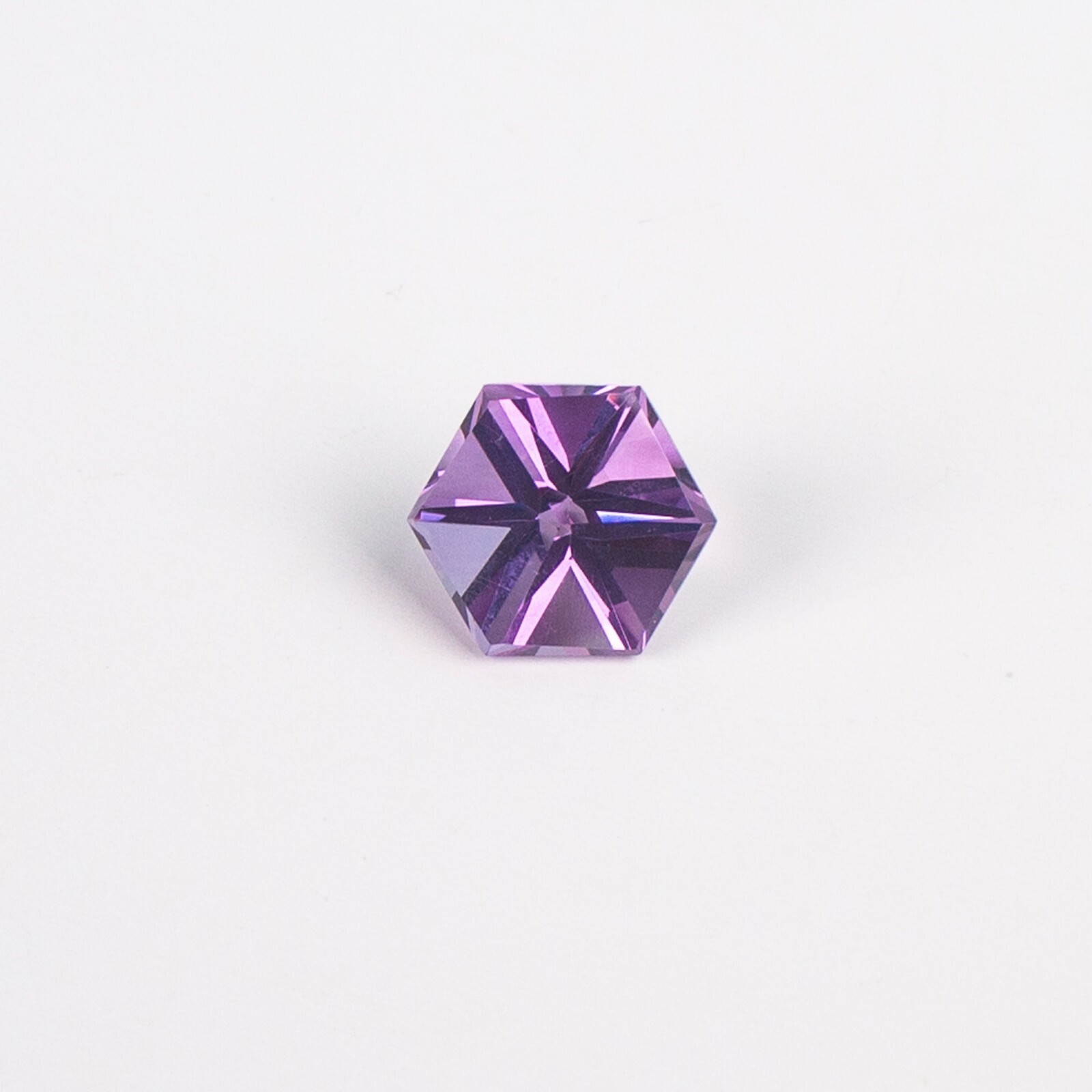 Natural Amethyst 10x10mm Hexagon Fancy Cut, Amethyst Loose Fancy Cut Gemstone