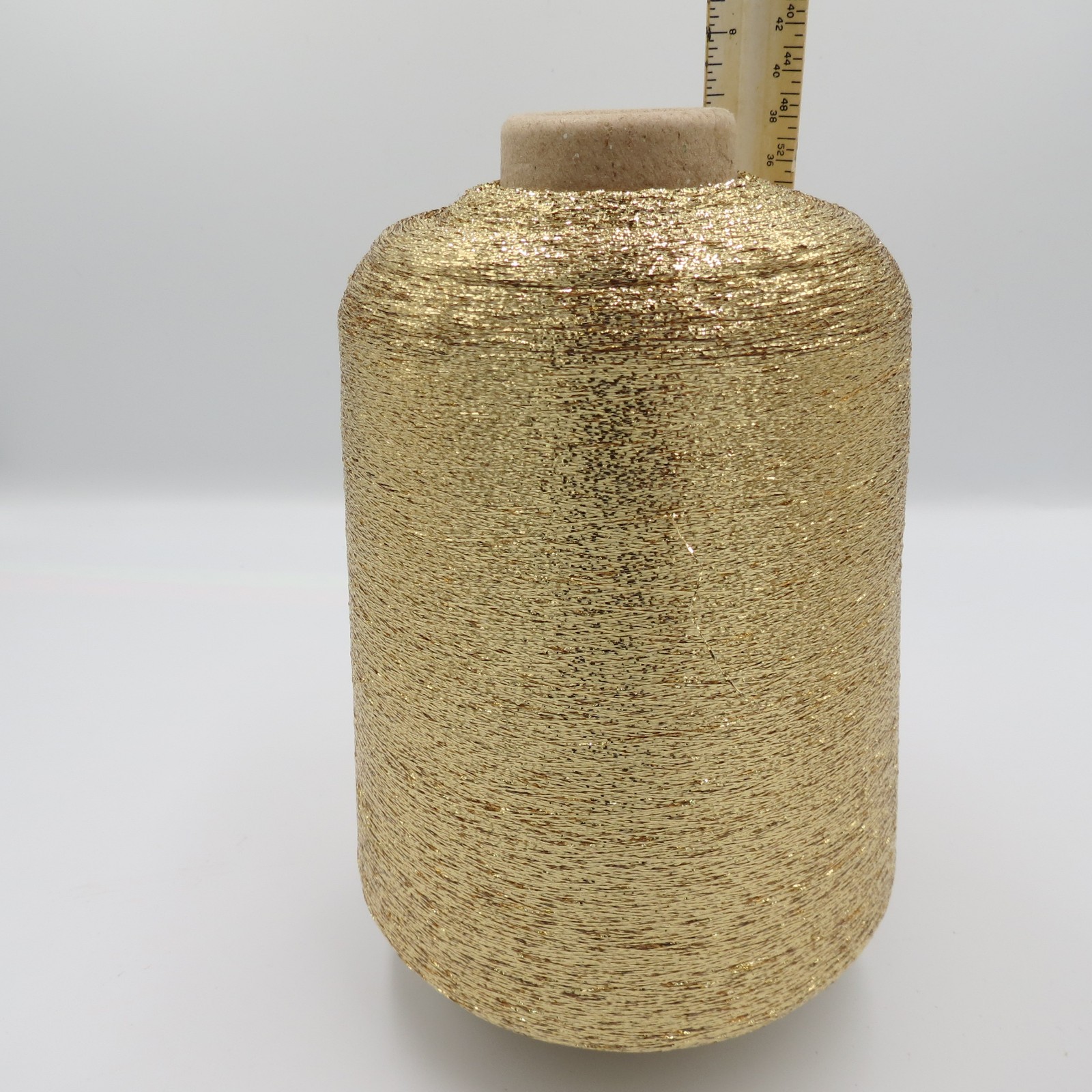 Lurex Branded Satin Gold Metallic Yarn / Thread PMR-3720 1/69″ 557grs Cone