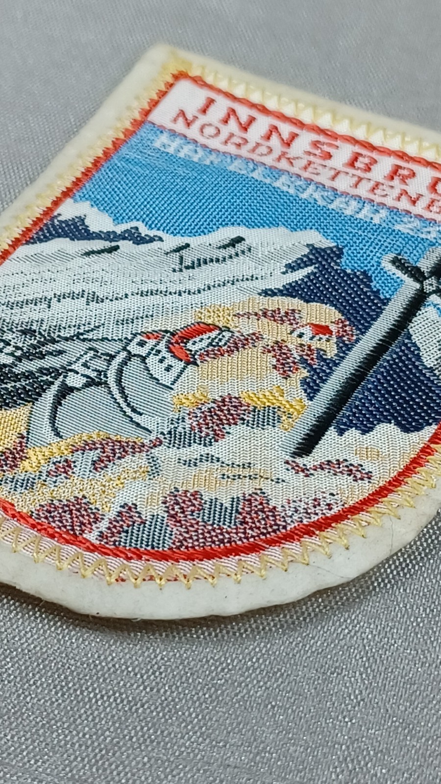 Vintage Innsbruck Austria Patch Ski Lift Cross Embroidered Alpine Alps
